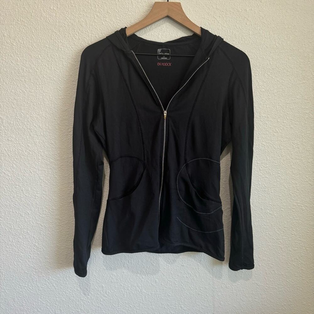 Title Nine Women's‎ Small Workout Athletic Jacket Full Zip Black Nylon Outdoors